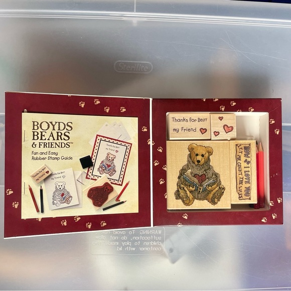 Adorable Boyds Bears & Friends 1st Edition Rubber Stamp Kit - Picture 3 of 9